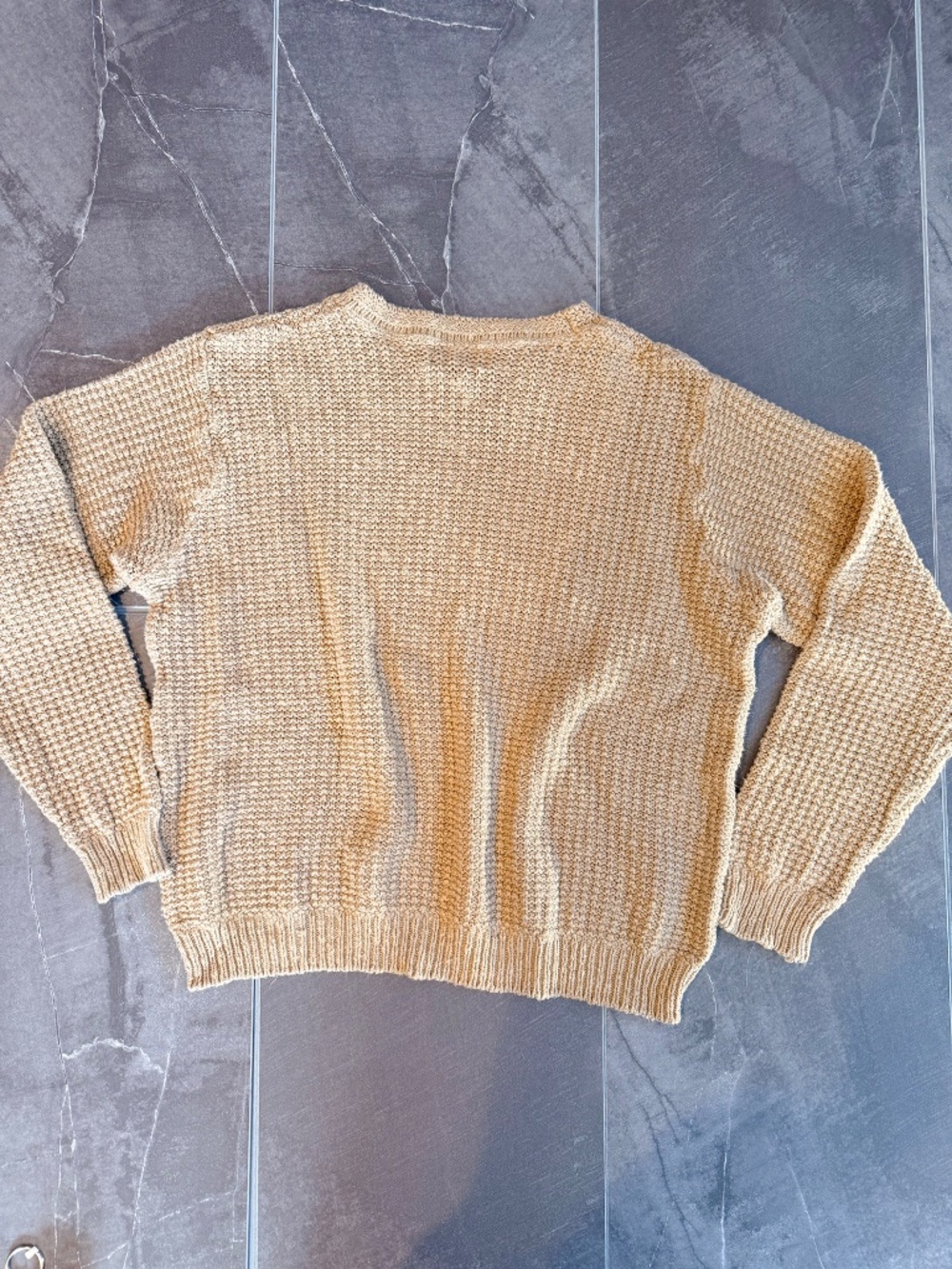 Vintage 90s Lands’ End Cotton Sweater Made in USA - Picture 5 of 5